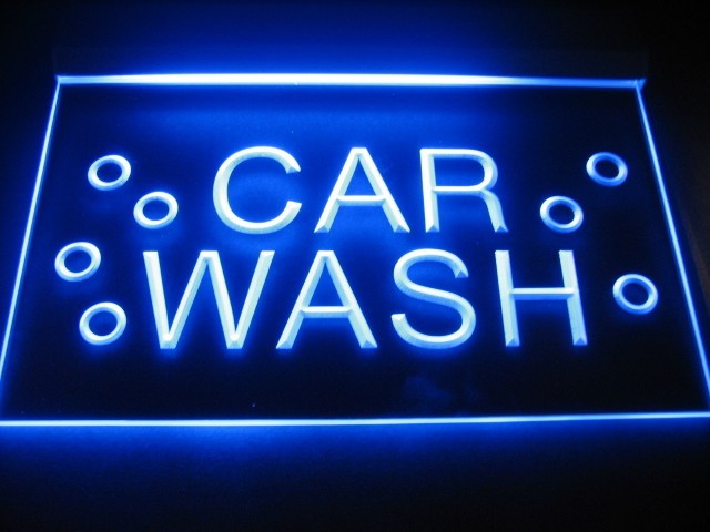 Car Wash LED Light Sign